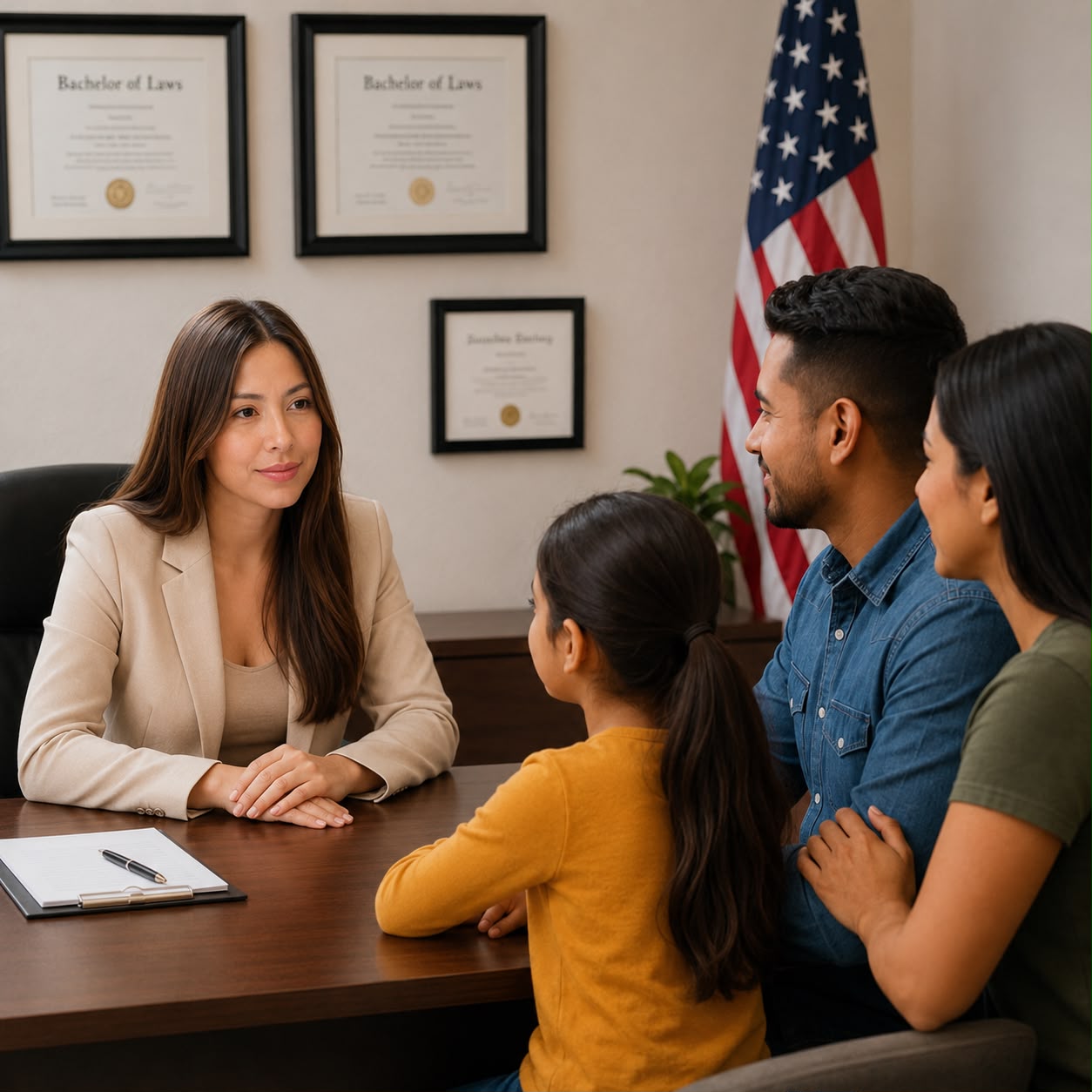 Familia latina reunida